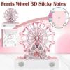 3D Memo Pad Ferris Wheel Sticky Notes DIY Three-Dimensional Paper Carving