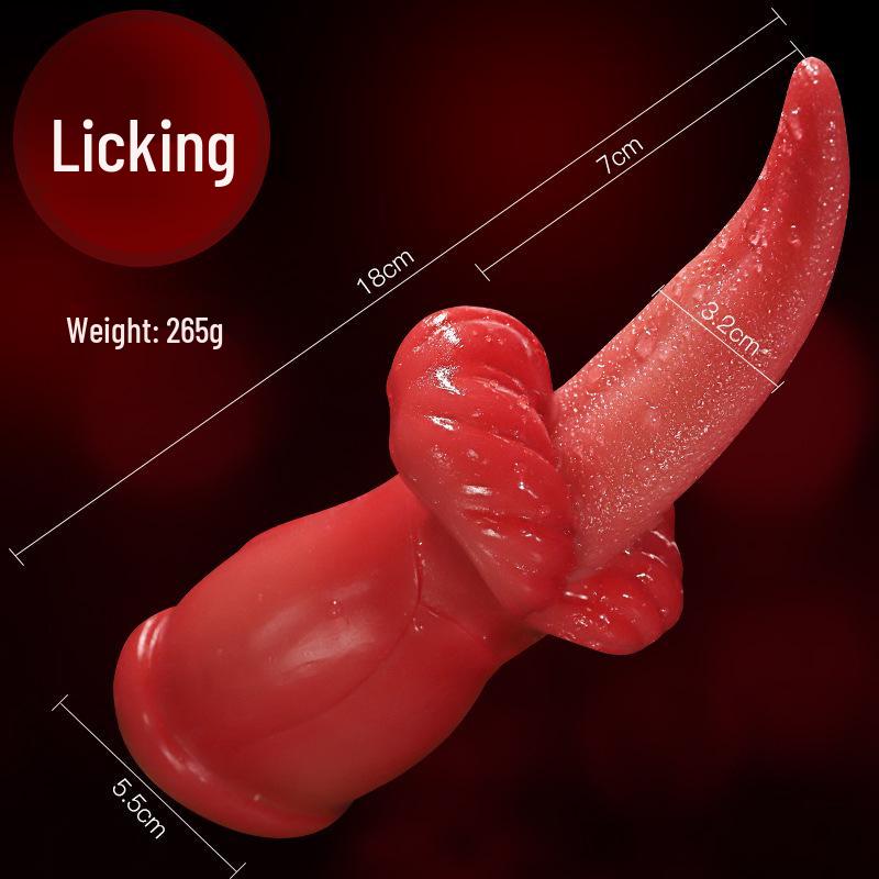 Long Love Silicone Vibrator: Erotic Dildo & Tongue Massager for Women