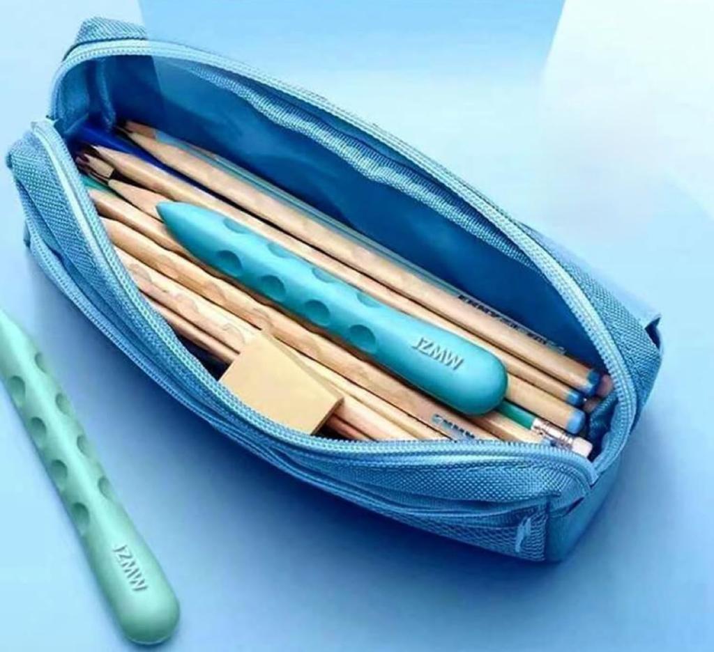 Clean Eraser with for Writing Grip, 3-Color Set, Practice, Dust-Resistant