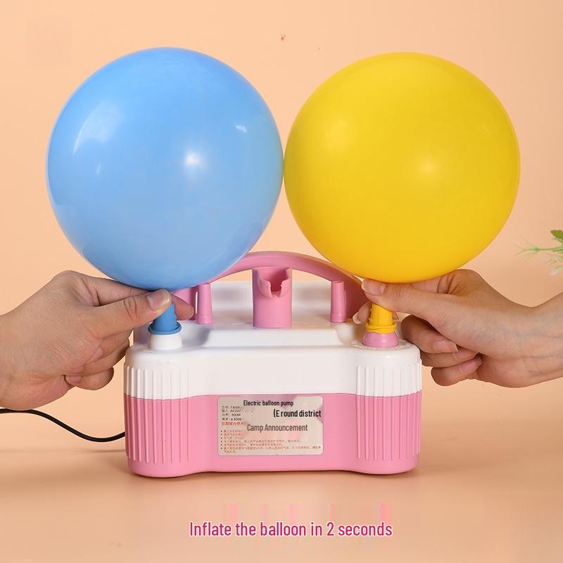 Elektrische Doppelport-Ballonpumpe - Automatischer Aufbläser für Festivals
