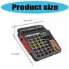 6Channel Bluetooth-compatible Audios Mixer With DSP Reverbs Effects USB Interfaces And 3Band EQ For Home Studio Recording