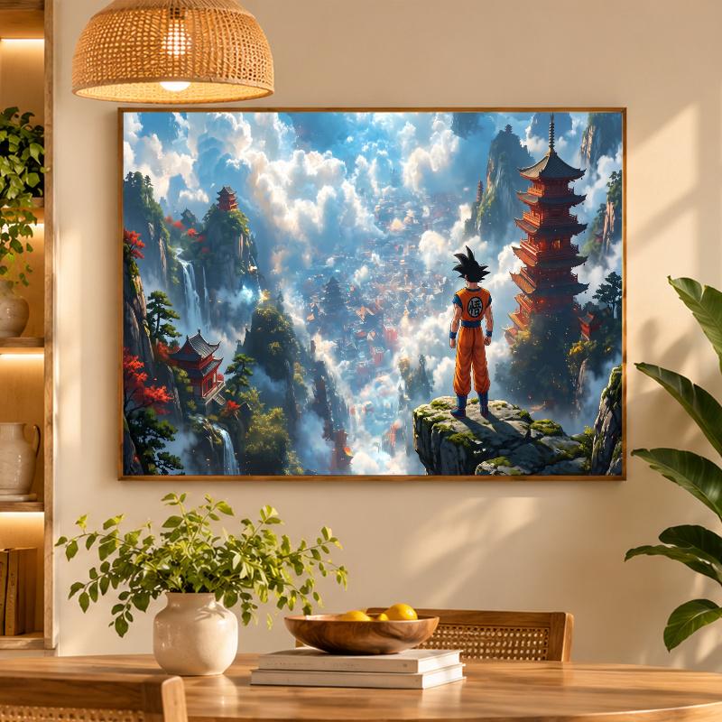 5D Diamond Painting Dragon Ball Goku DIY Full Drill Diamond Art Kit Home Decoration