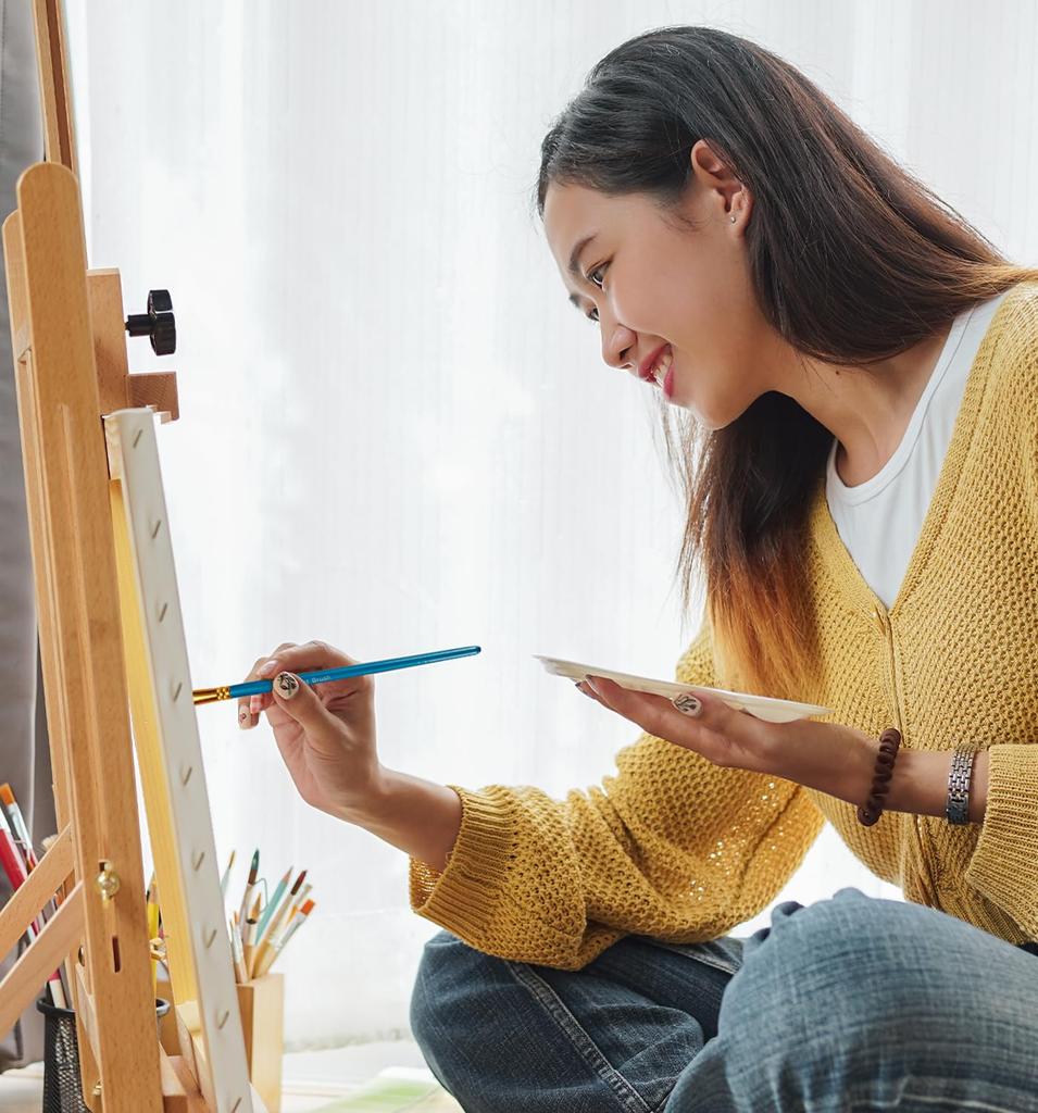 Ohuhu Acrylic Paint 24 6 12ml 30-Piece Set, Colors, Brushes,