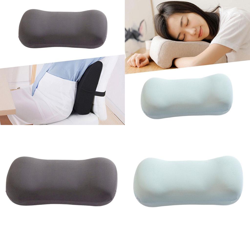 Ergonomic Supportive Pillow Bolster Pillow Comfortable Sleeping Bed Pillow Camping Pillow for Kids Home Trip Adults Sleeping