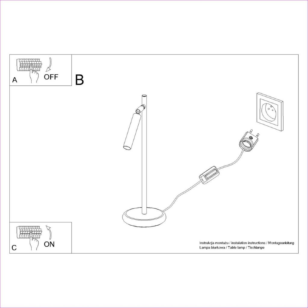 Lampa Biurkowa Nox 1 G9 Biały Lumilo 14.729.68