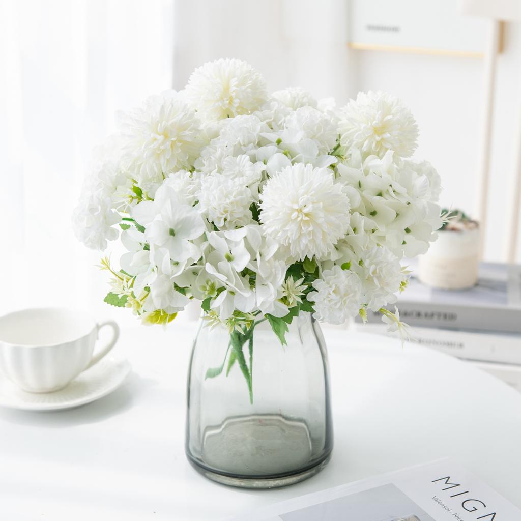 1/3Pcs Artificial Flowers Silk Bridal Bouquet Festival Vase Home Room Decor Yard Garden Fake Plants Wedding Table Diy Gifts Prop