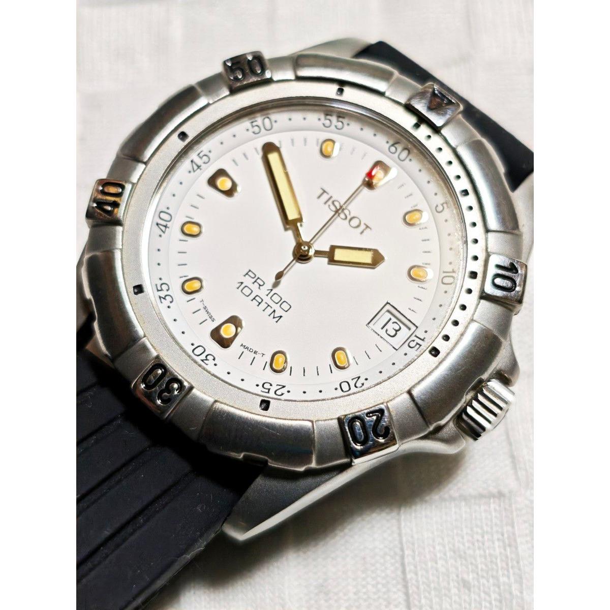 Used Good TISSOT PR100 White Dial Quartz Men s