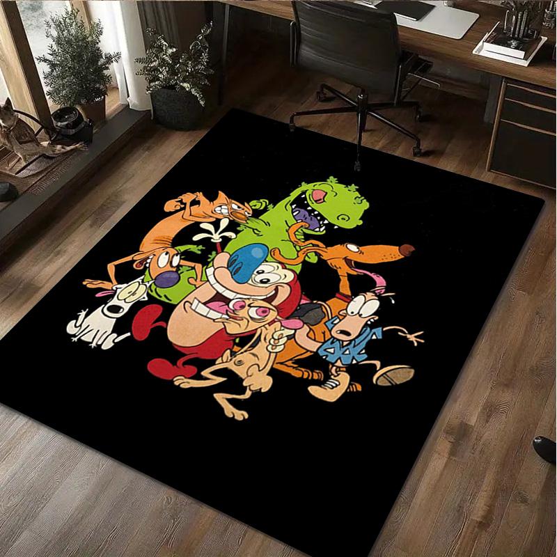 Monster Friends Carpet Office Decorative Carpet For Living Room Bedroom Door Mat Floor Rug Computer Chair Area Rug Perfect Holiday Gift