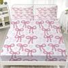Bowknot Personalized Fitted Sheet Set Bowknot Personalized Bedding Set Comfortable Skin Friendly Cute Style 120x220cm