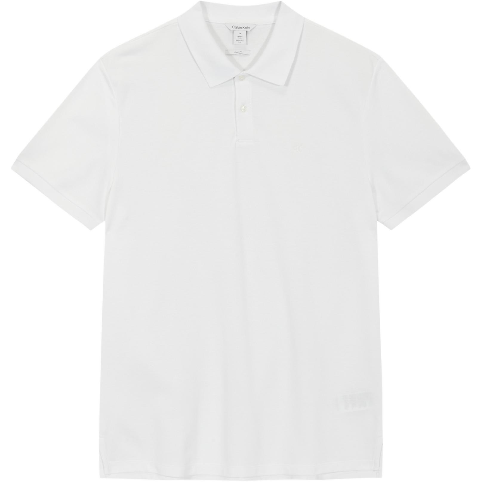 

Calvin Klein Solid Versatile Simple Short Sleeve T-Shirt Men tops White 40QM260-YAA S