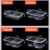Rectangular Transparent Disposable Food Container