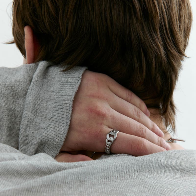 VINTAGE HOLLYWOOD Matte Crescendo Chain Ring_VH2533RI072M