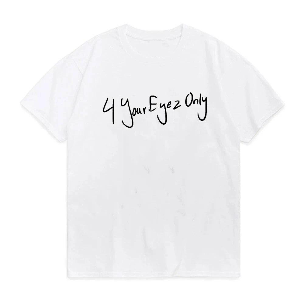 J Cole - 4 Your Eyez Only - Černé tričko Módní letní krátký rukáv 100% bavlna Žhavý výprodej Unisex tričko Módní top Tee