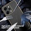 Stripe Thread Texture Leather Back Plating Case For OPPO Reno14 Reno13 Pro F 5G Anti Fingerprint Slide Camera Protector Shell