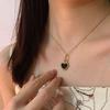Fashionable Double-Sided Heart Necklace for Women - Stylish Niche Design Clavicle & Sweater Chain