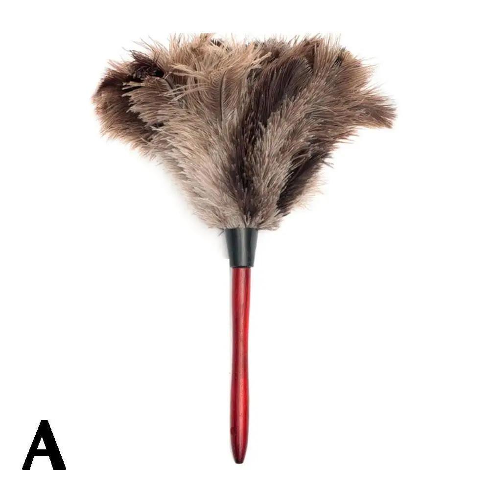 Long Handle Feather Dusters Ostrich Duster Brush Electrostatic Dust Accessories Cleaning Household Dust Cleaning Tools E9O6