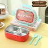 Set Fibbia Portatessere per Pranzo e Borraccia - Scatola Pranzo Bento in Acciaio Inossidabile per Lavoratori d'Ufficio