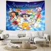 Personalized Name Digimon Tapestry, Wall Hanging Tapestry, Pattern Tapestry for Dorm Bedroom Living Room Wall Art Photography Backdrop