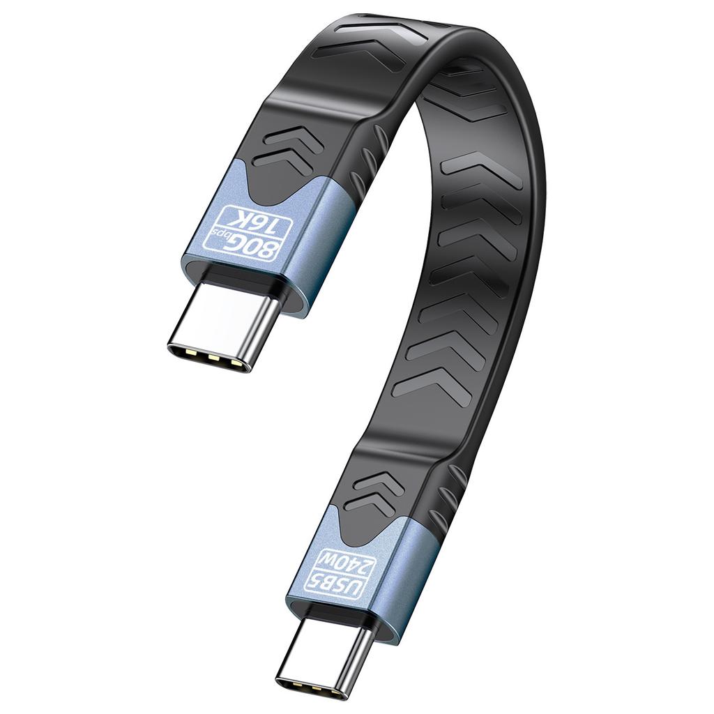 240W Fast Charging Cable USB-C To USB-C Thunderbolt 5/4/3 Video Cable 16k@60Hz 80Gbps Data Cable Suitable for iPhone 16 Samsung