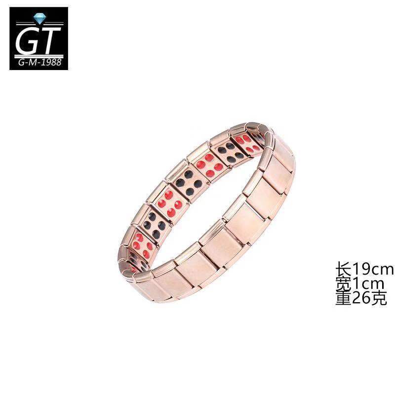 Stainless steel bracelet, double row bracelet, stainless steel bracelet