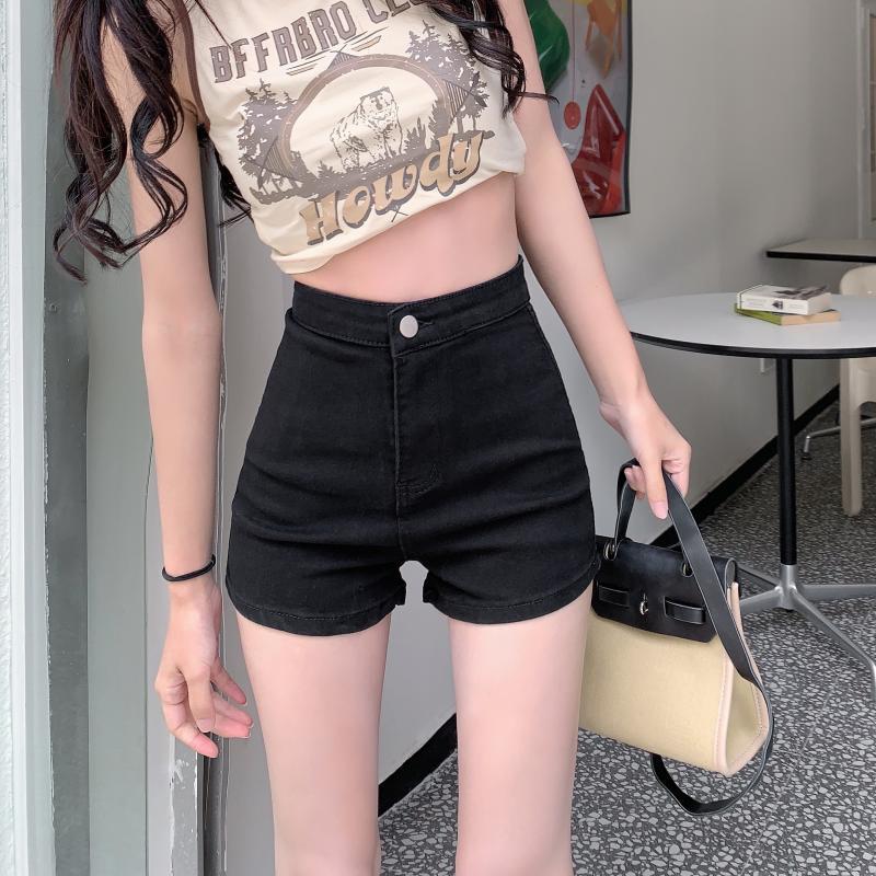 Women's Summer 2024 High Waist Slim A-Line Hip-Wrapped Fashionable Casual Shorts