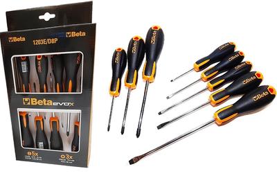 Evox Flat And Crosshead Screwdrivers Set 8 Pcs - Be 1203E/D8P