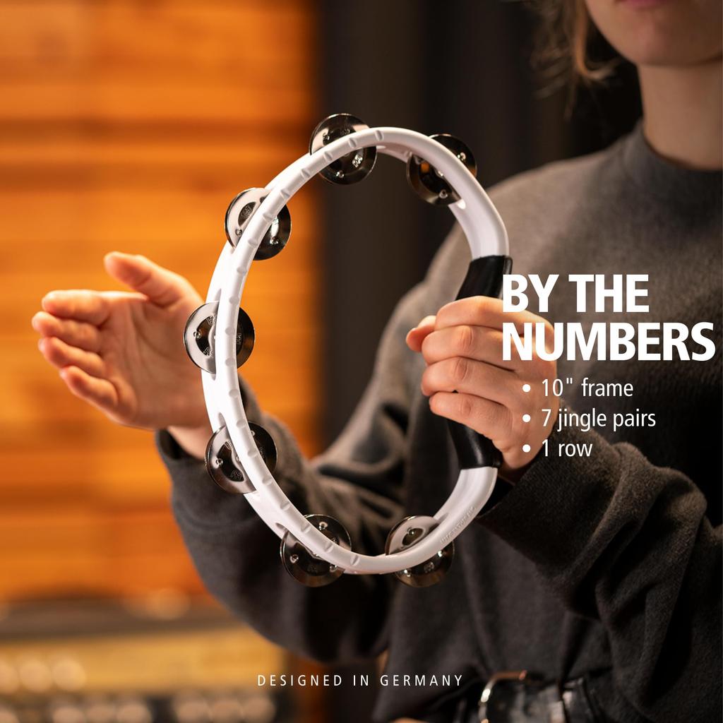 MEINL Percussion Headliner Series Hand Held ABS Tambourine HTWH []