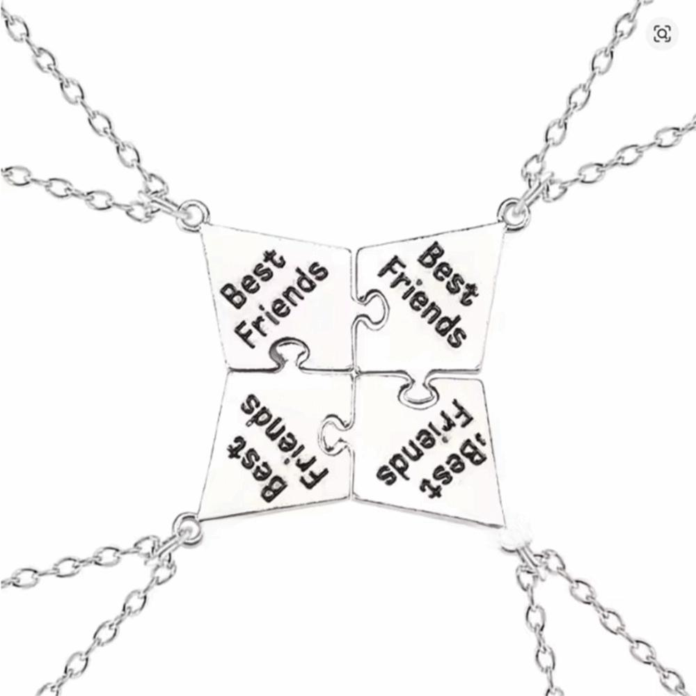 Kreatywny Naszyjnik dla Najlepszej Przyjaciółki Stop Cynku Stop Cynku Wielooosobowy Naszyjnik Łączony Naszyjnik Przyjaźni Kobiety