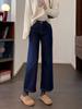 Xiao He 2026 Embroidered Denim Slim Straight-Leg Women's Jeans
