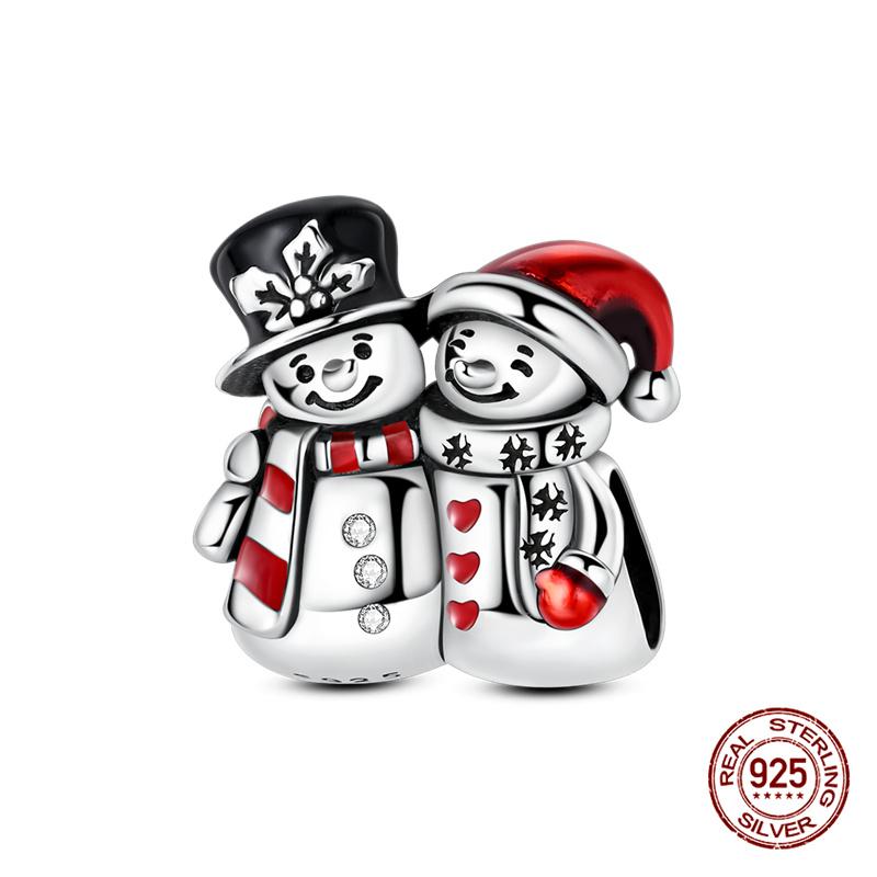 Original Charmscopper Christmas Series Elk Charms Beads Fit 3Mm Original Bracelet Necklace Womens Diy Fine Jewelry Gift