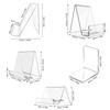 Minimalist Acrylic Book Holder Multi Functional Transparent CD Display Rack Portable Mobile Phone Support Desktop Use