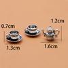 Cute Mini Teapot Teacup Doll House Small Ornament Play House Toy Micro Landscape Decoration Shooting Props
