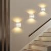 Applique murale LED d'intérieur - NETTLIFE - Design moderne - 3000K blanc chaud - 5 W - Blanc