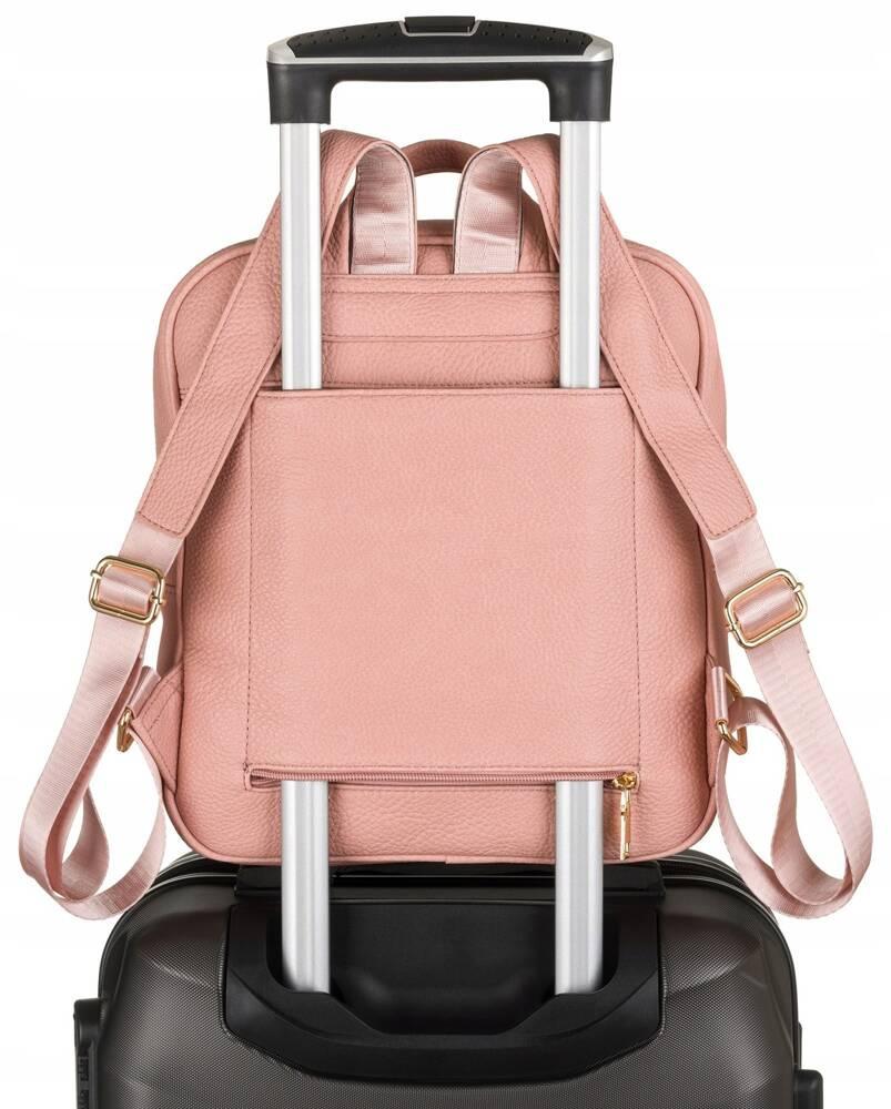 Spacious women's backpack made of eco-leather - Peterson