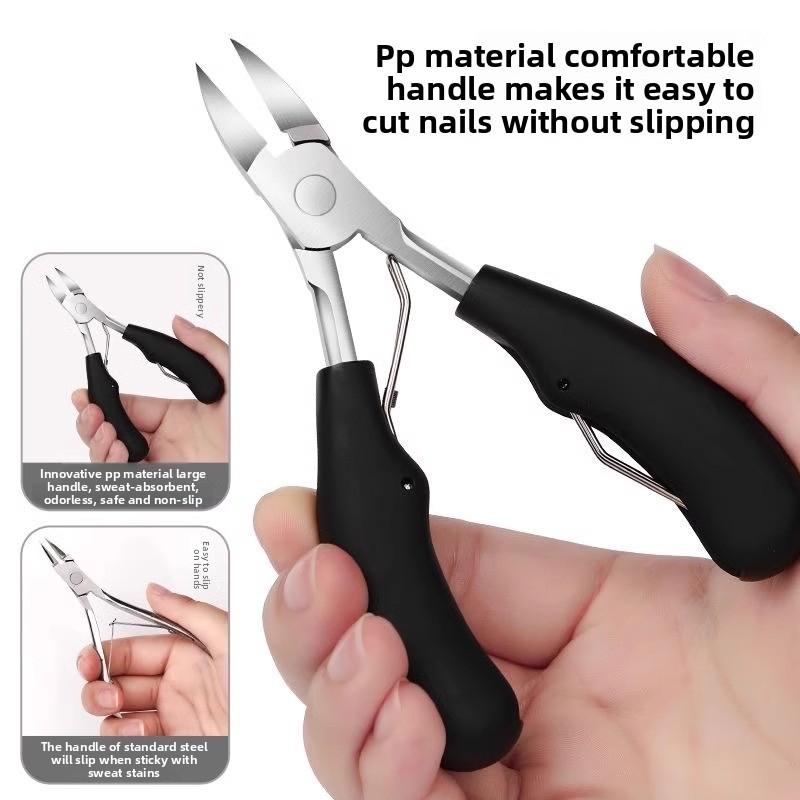 Large-sized Eagle-Beak Nail Clippers with Slanted Nose for Home Use