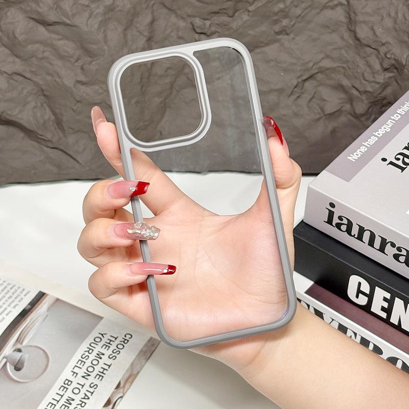 

New Phone Case for Apple 17pro Transparent Case, PC Yellow Resistant and Anti Drop Hard Case, Ins Style for IPhone Phone Case For iPhone XR