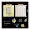 50PCS Holographic Laser Stickers Transparent Retro DIY Decoration Sparkling Creative Handmade Stationery PET Sticker Pack