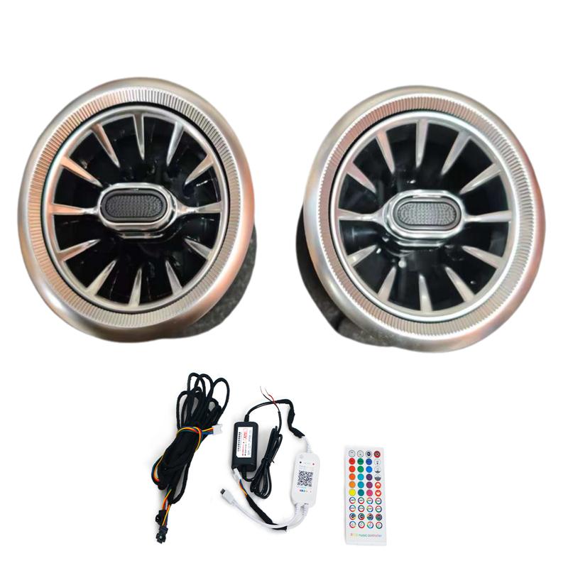 

For Suzuki Jimny 2018-2025 LED Front Dashboard AC Air Condition Vent Outlet Turbo Interior Trim Car Accessories