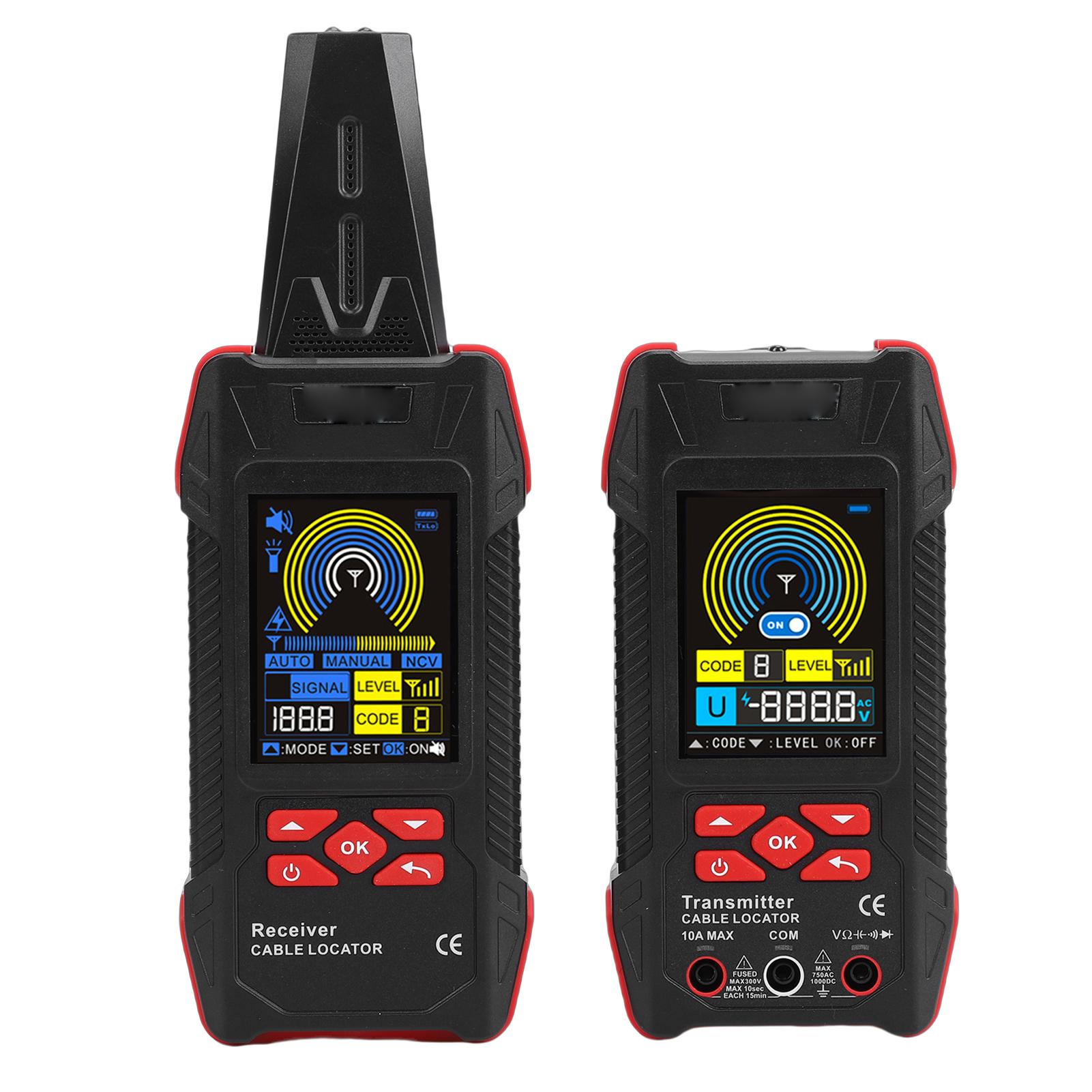 

Underground Cable Locator Multimeter 2 in 1 Digital 6000 Counts Wall Wire Tracker Detector Circuit Breaker Finder