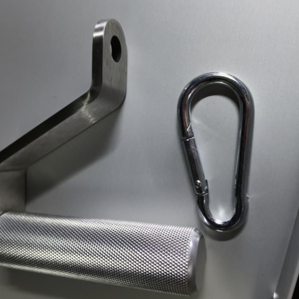 Solid L Shaped Cable Machine Handle Knurled Heavy Duty Pulldown Attachment for