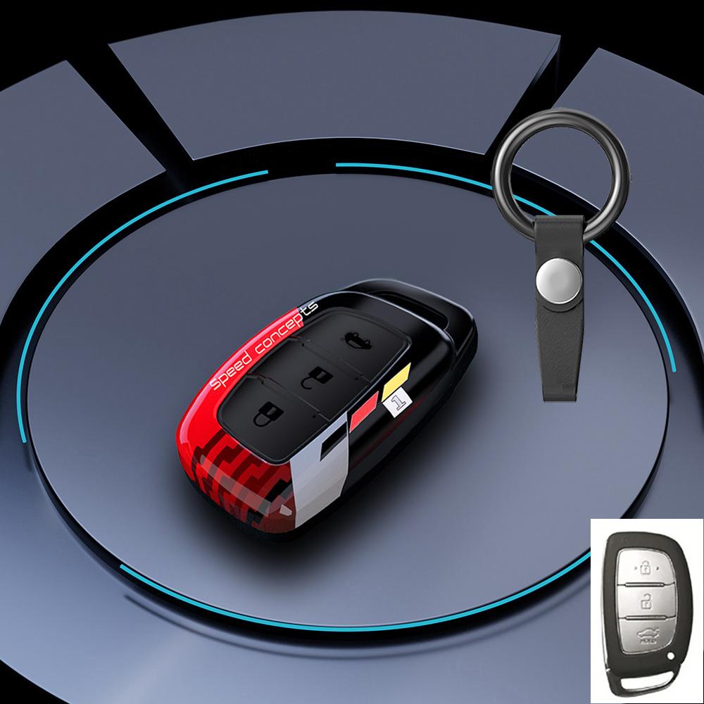 Graffiti Auto Key Fob Cover Case Fit For Hyundai Hb20 Creta Ix25 Ix35 I45 Ix45 I10 I30 Santa Tucson Fe Solaris Accent I40 I20 Verna Elant
