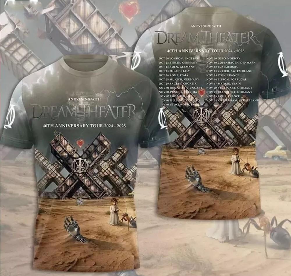 Новая группа Dream Theater Все размеры от S до 5XL-SE052 БЕСПЛАТНАЯ ДОСТАВКА Унисекс Футболка XXXXL