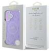 Guess Guhmp16Mpsapsmeu Iphone 16 Plus    6.7 Fioletowy/Purple Hardcase Saffiano Peony Classic Logo Magsafe
