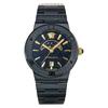 Versace Casual Watch with Greca VE7G00423 Logo, Black, [Used]