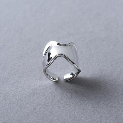 Personalisierter Glänzender Minimalistischer Unregelmäßiger Beulenring Mode Nische Einzigartiges Design Kaltwindring