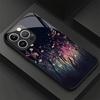 Night Sky Flowers For iPhone 12 13 14 15 16 17 Plus Pro Max Anti-Drop Smooth Touch Protective Shockproof Cellphone Cover
