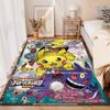 15 Misure Tappeto Stampa Clan Pokémon Eevee per Soggiorno Camera da Letto Stanza dei Bambini Decorazione Casa Tappeto Area Divano Guardaroba Tappetino
