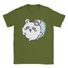 Chiikawas Momonga Flower Cute Bear T Shirts Mens  100 Cotton Vintage TShirt Round Collar  Tees Short Sleeve Clothes 4XL 5XL