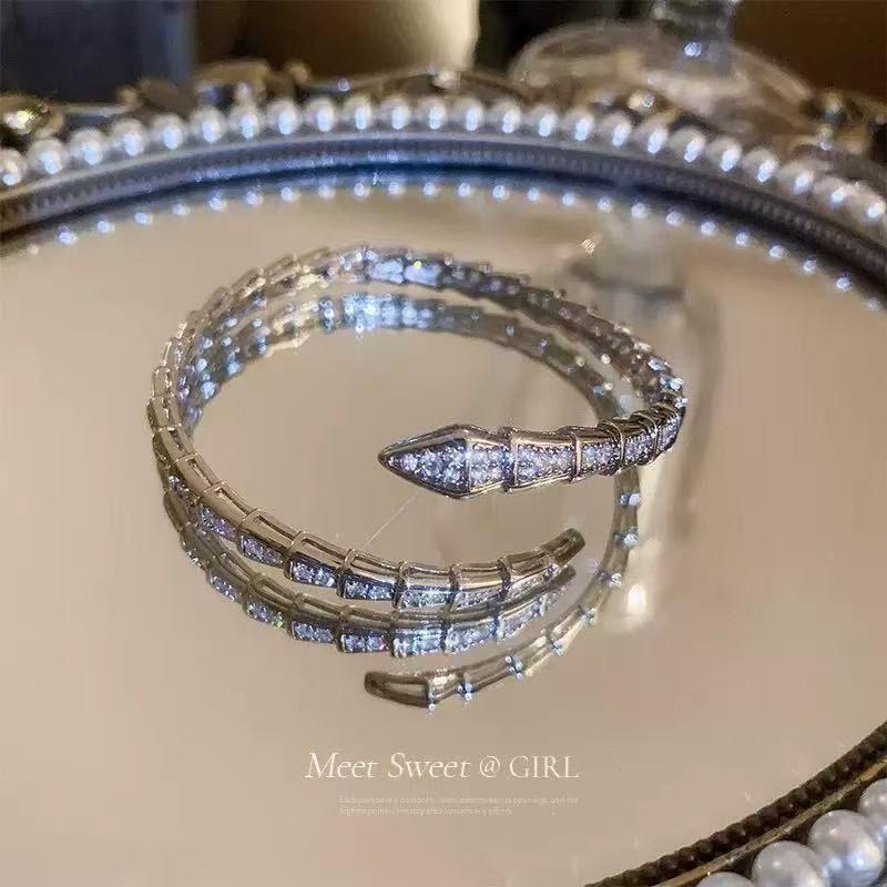 Zirkonia Slangengraat Armband Dames High-end Armband Nieuwe Trendy Mode Armband