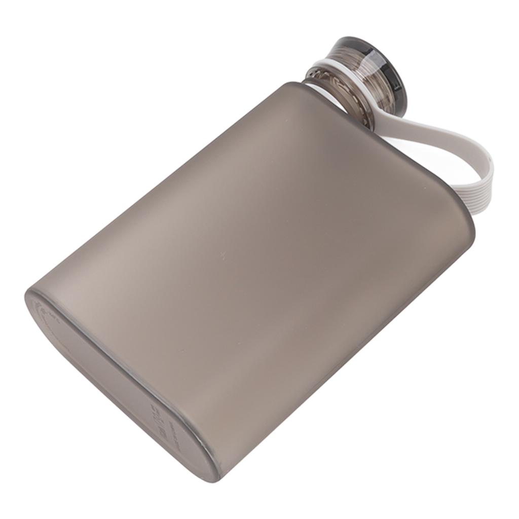 Flat Water Bottle Plastic Lk Proof Transparent   Portable Paper Water Bottle 380ml